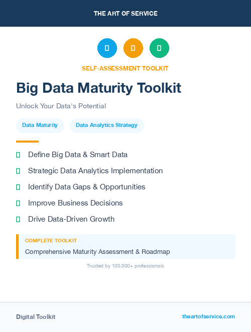 Big Data Maturity Toolkit