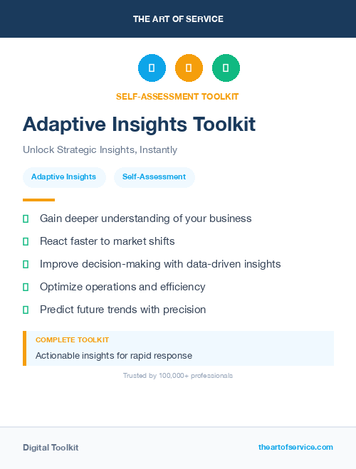 Adaptive Insights Toolkit