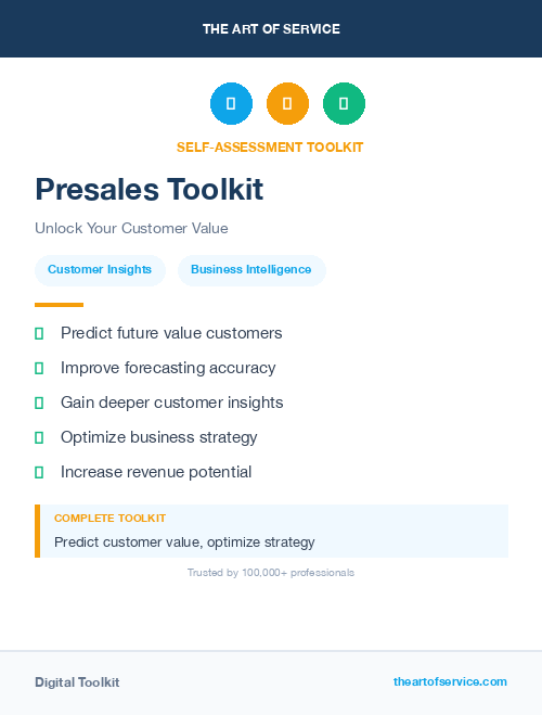 Presales Toolkit
