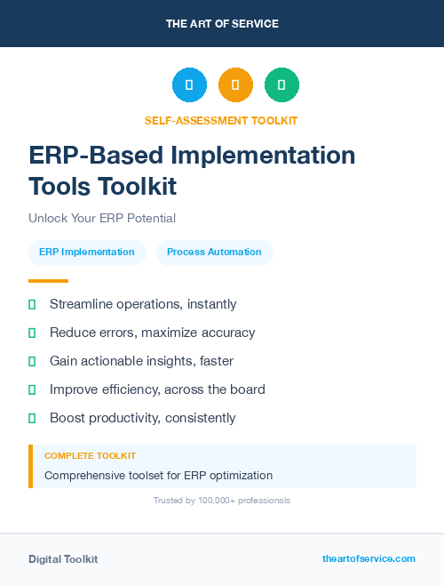 ERP-Based Implementation Tools Toolkit