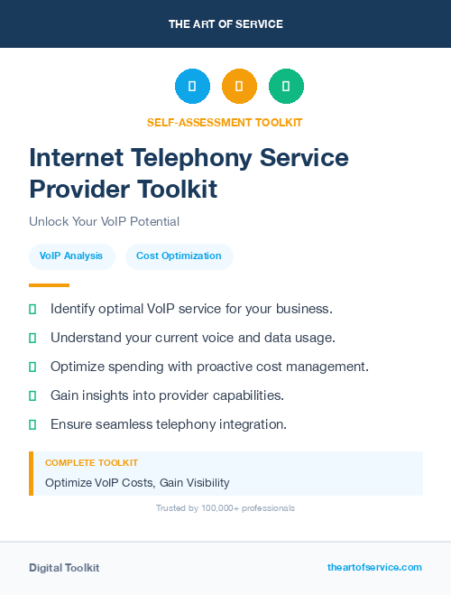 Internet Telephony Service Provider Toolkit