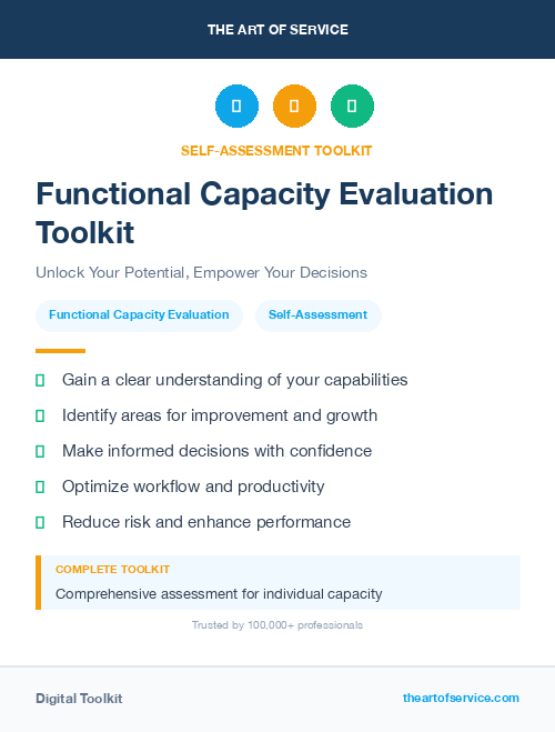 Functional Capacity Evaluation Toolkit