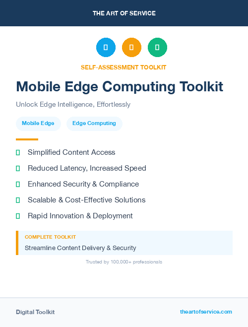 Mobile Edge Computing Toolkit