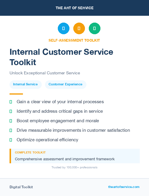Internal Customer Service Toolkit