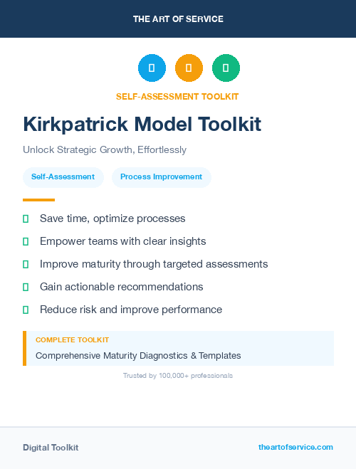 Kirkpatrick Model Toolkit