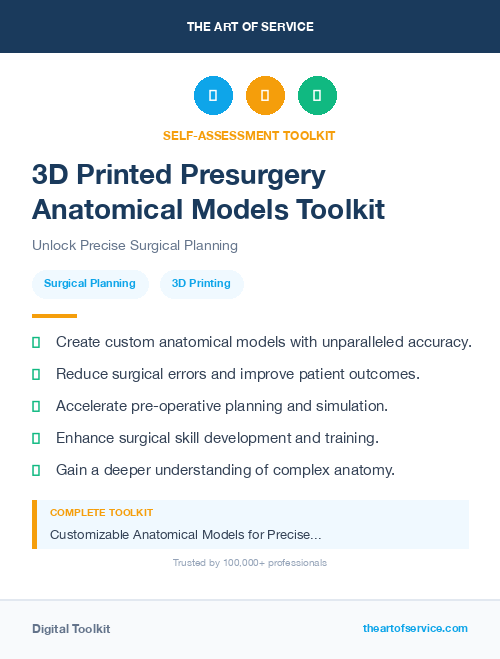 3D Printed Presurgery Anatomical Models Toolkit