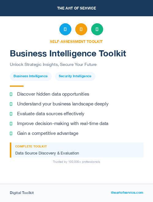Business Intelligence Toolkit