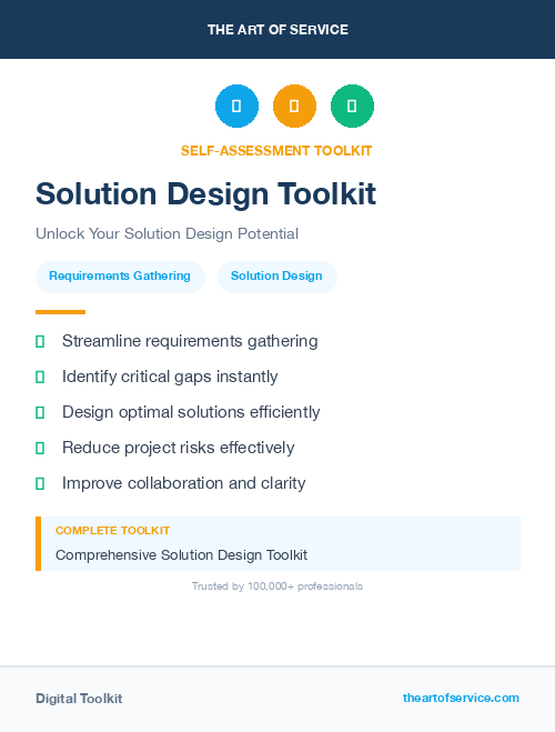 Solution Design Toolkit