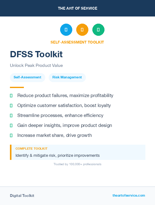 DFSS Toolkit