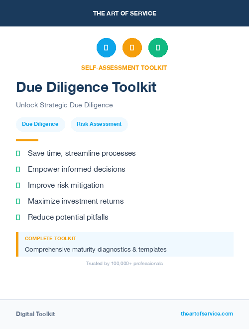 Due Diligence Toolkit