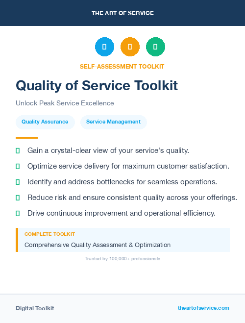 Quality of Service Toolkit