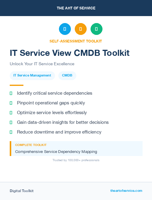 IT Service View CMDB Toolkit