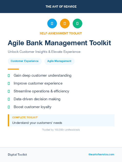 Agile Bank Management Toolkit