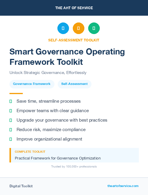 Smart Governance Operating Framework Toolkit
