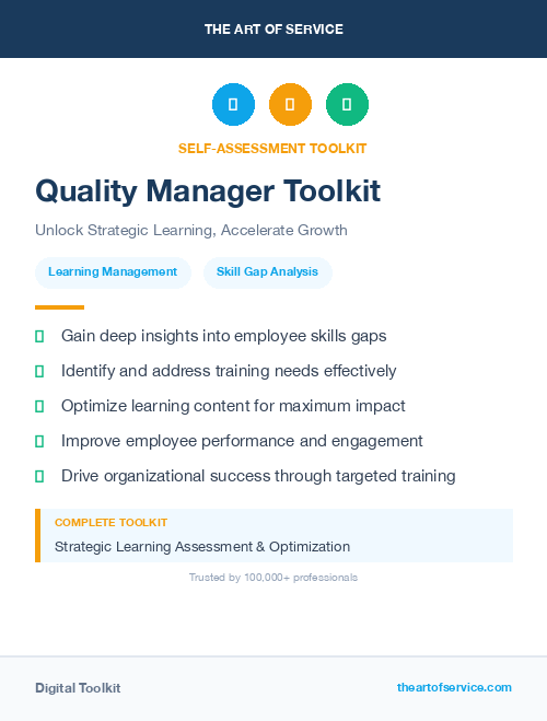Quality Manager Toolkit
