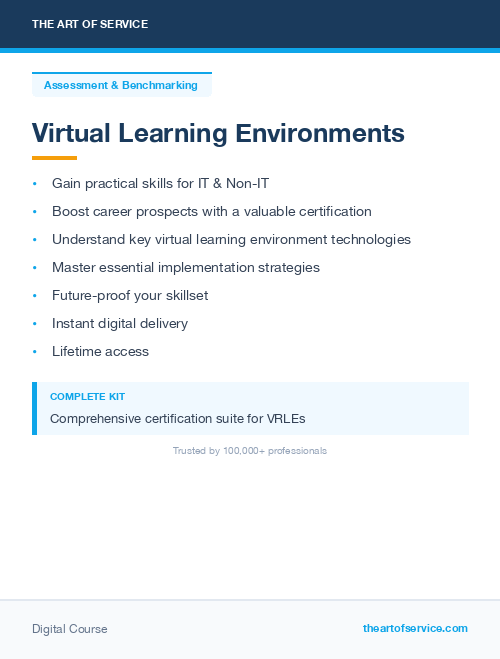 Virtual Learning Environments Complete Certification Kit - Core Series for IT