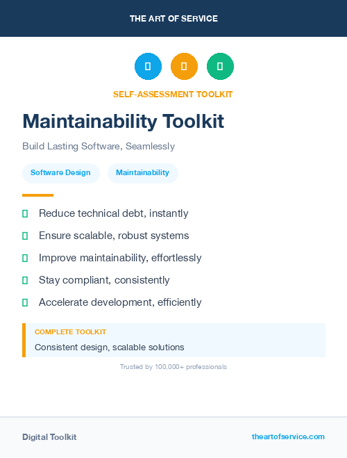 Maintainability Toolkit