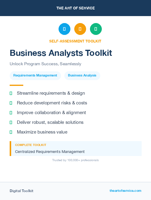 Business Analysts Toolkit