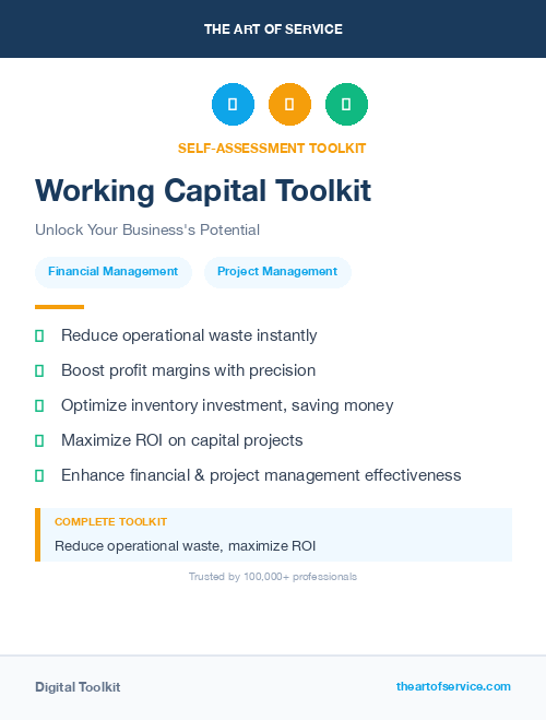 Working Capital Toolkit