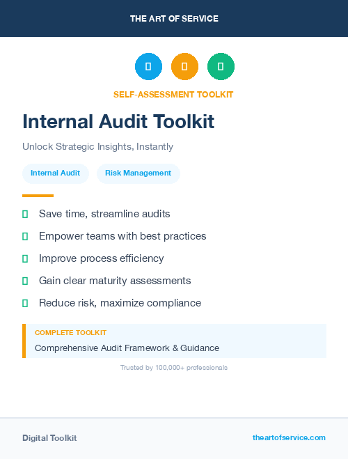 Internal Audit Toolkit