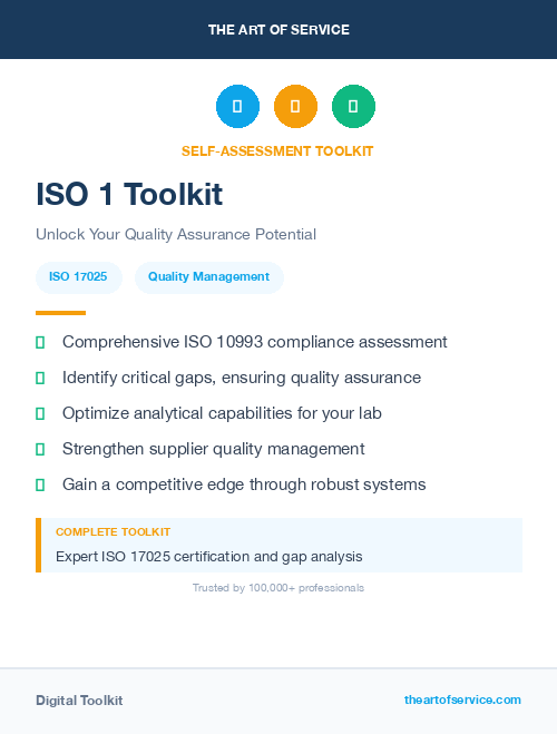 ISO 1 Toolkit