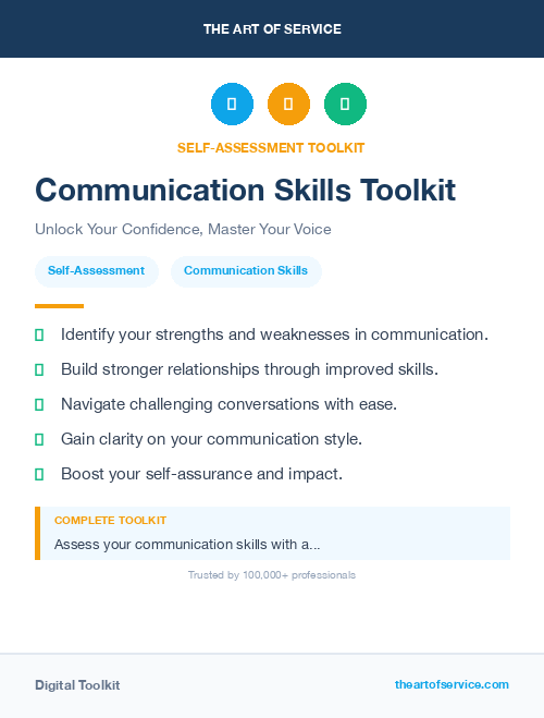 Communication Skills Toolkit