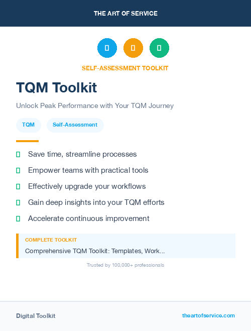 TQM Toolkit