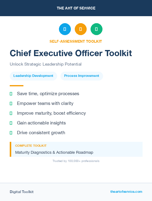Chief Executive Officer Toolkit