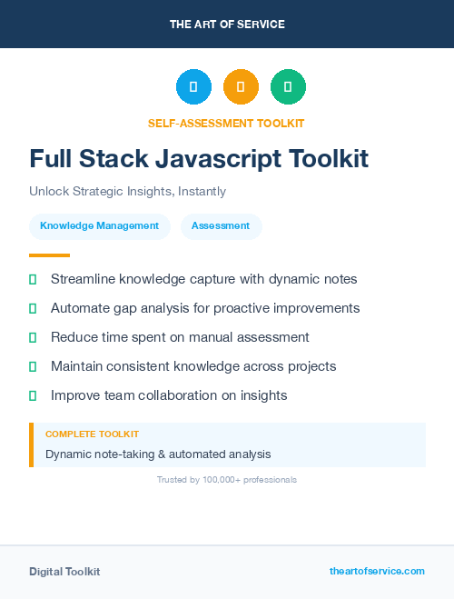 Full Stack Javascript Toolkit