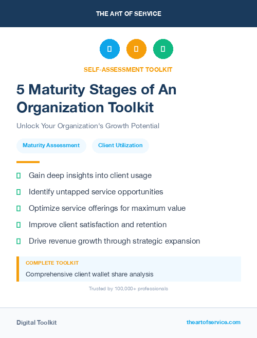 5 Maturity Stages of An Organization Toolkit