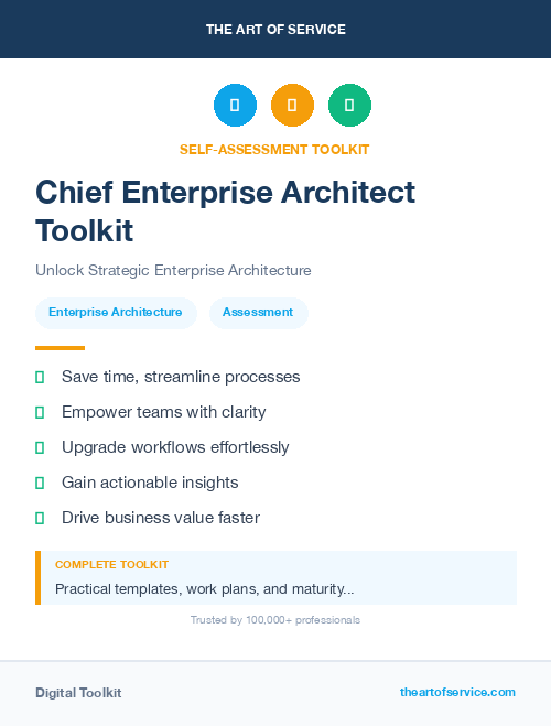 Chief Enterprise Architect Toolkit
