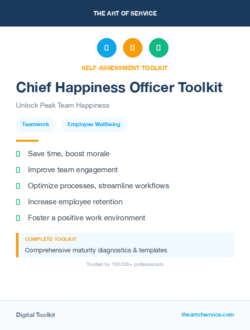 Chief Happiness Officer Toolkit