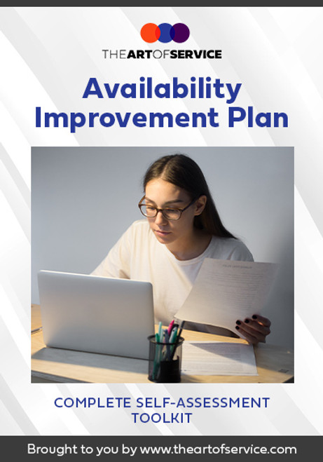 Availability Improvement Plan Toolkit