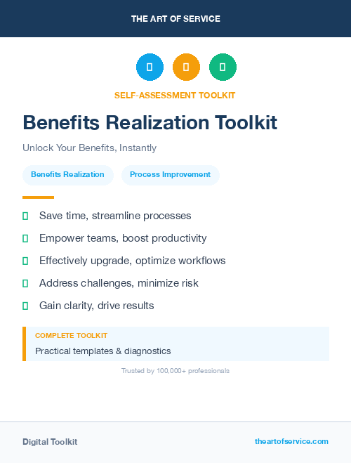 Benefits Realization Toolkit