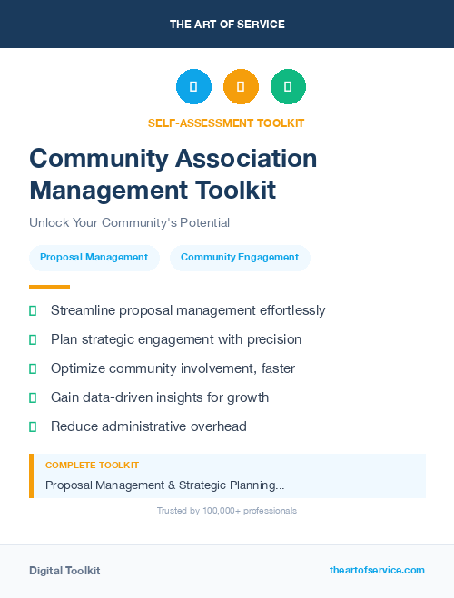Community Association Management Toolkit
