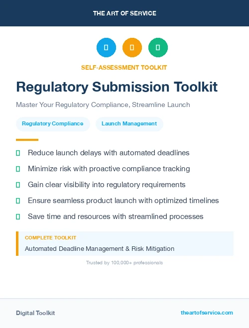 Regulatory Submission Toolkit
