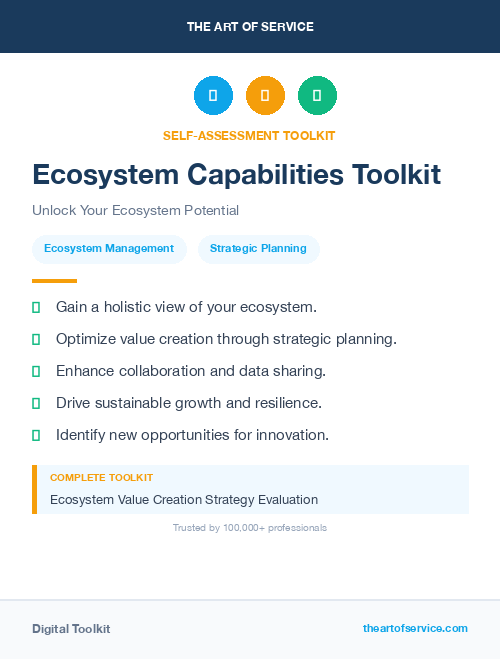 Ecosystem Capabilities Toolkit