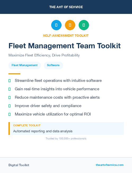 Fleet Management Team Toolkit