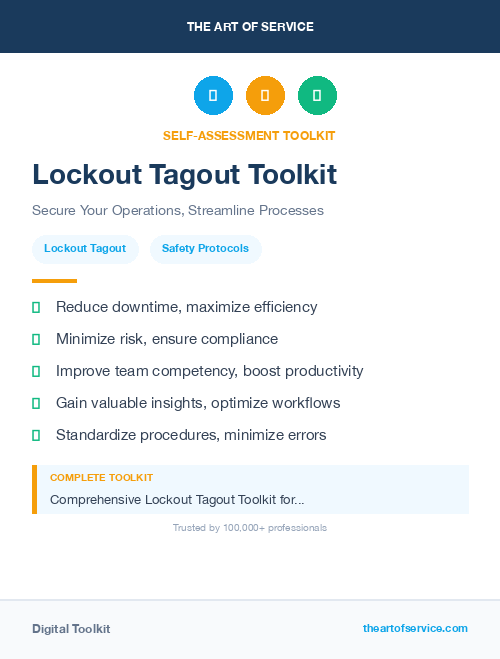 Lockout Tagout Toolkit