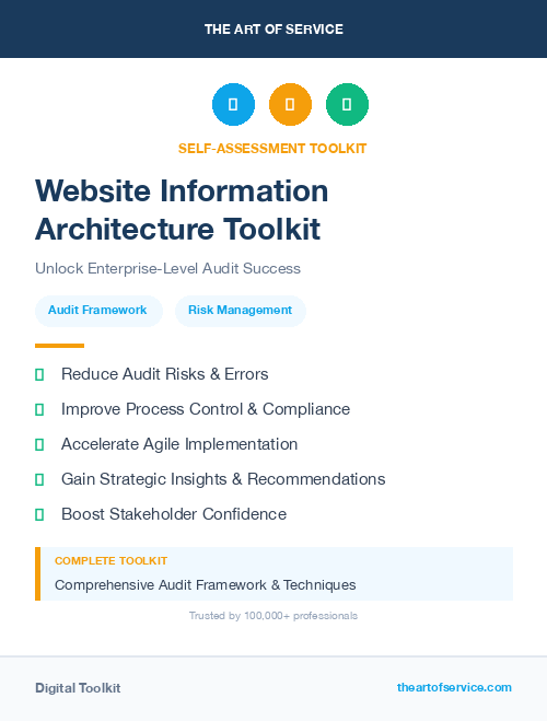 Website Information Architecture Toolkit