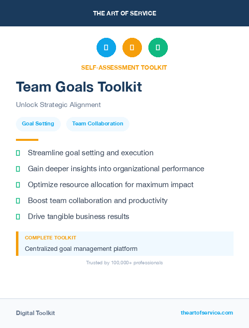 Team Goals Toolkit