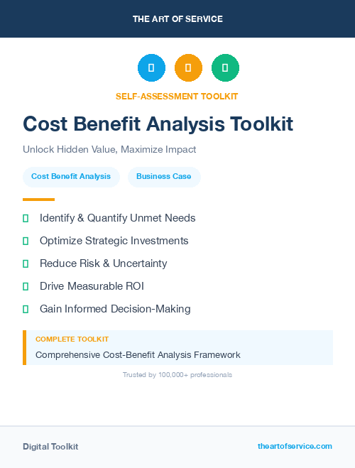 Cost Benefit Analysis Toolkit