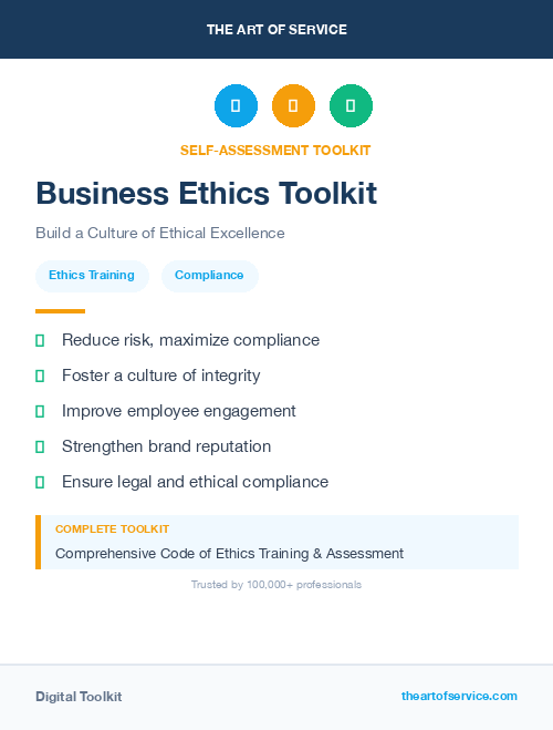 Business Ethics Toolkit