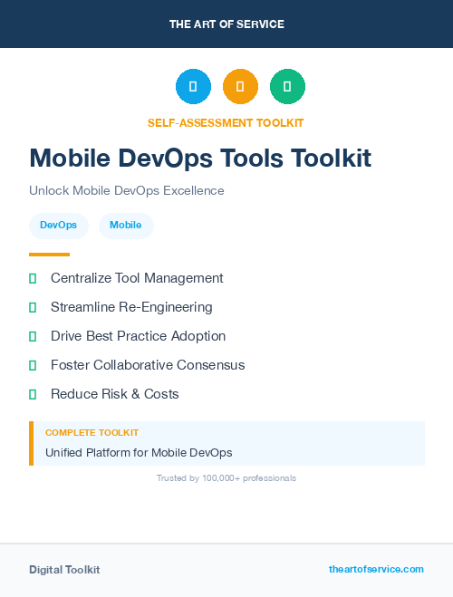 Mobile DevOps Tools Toolkit