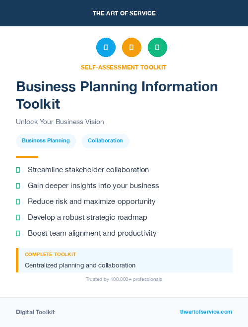 Business Planning Information Toolkit