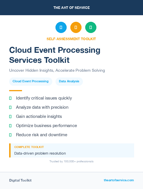 Cloud Event Processing Services Toolkit