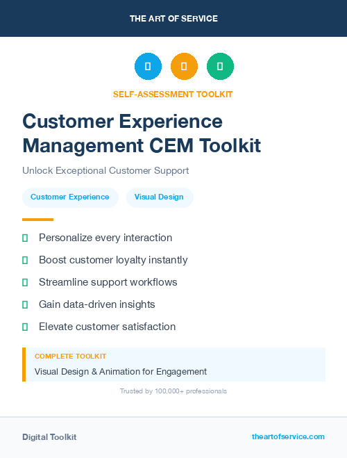 Customer Experience Management CEM Toolkit