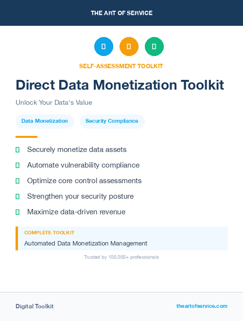 Direct Data Monetization Toolkit