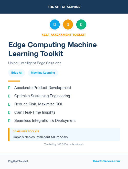 Edge Computing Machine Learning Toolkit