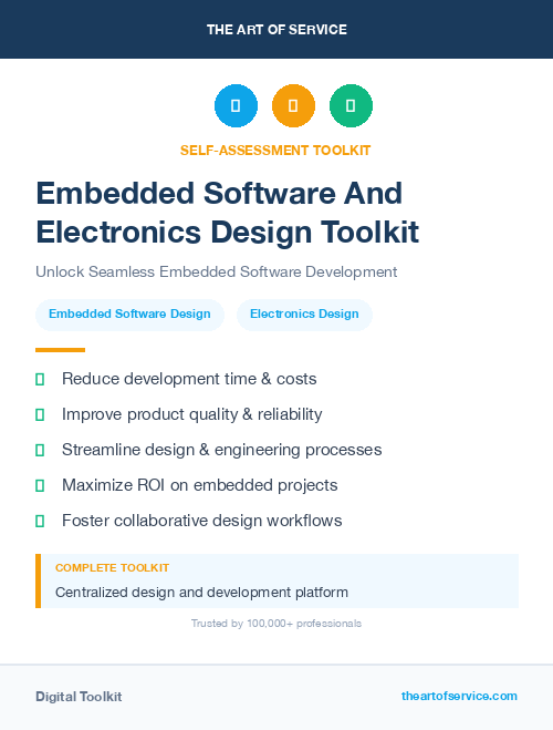 Embedded Software And Electronics Design Toolkit
